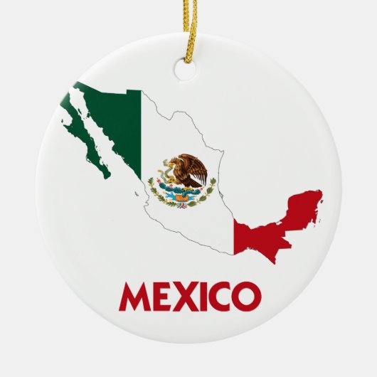 MEXICO MAP KERAMISCH ORNAMENT (Voorkant)