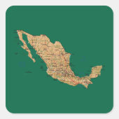 Mexico Map Sticker (Voorkant)