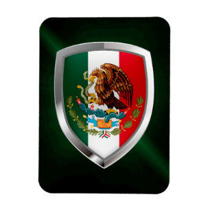 Mexico Metallic Emblem Magneet
