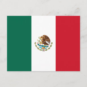 Mexico - Mexicaanse vlag Briefkaart