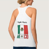 Mexico Mexicaanse vlag gepersonaliseerd Tanktop (Achterkant)