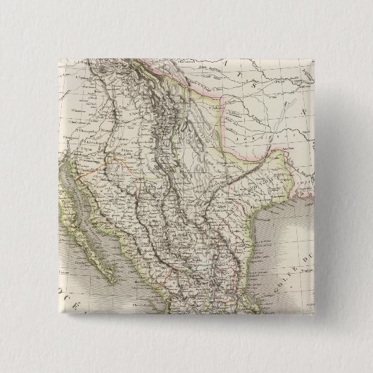 Mexico - Mexico Vierkante Button 5,1 Cm (Voorkant)