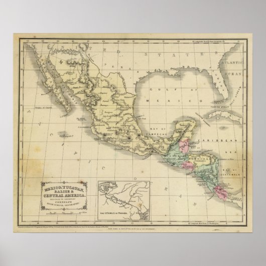 Mexico, Midden-Amerika Poster (Voorkant)
