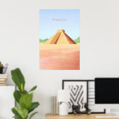 Mexico Minimaal Reisposter Poster (Thuiskantoor)