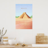 Mexico Minimaal Reisposter Poster (Keuken)
