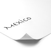 Mexico - minimalistic typography poster (Coin)