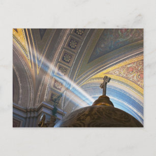 Mexico, Morelia. Zonnestralen dringen binnen Briefkaart