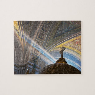 Mexico, Morelia. Zonnestralen dringen binnen Legpuzzel