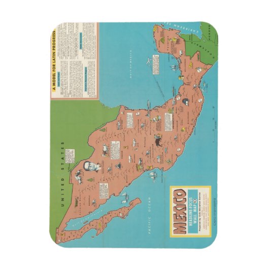 Mexico - Muur met focus en hoofddoel Magneet (Verticaal)