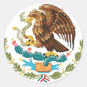 Mexico MX Ronde Sticker