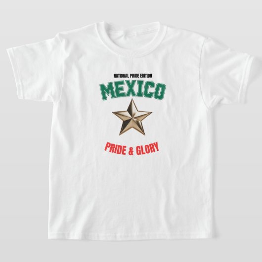 Mexico National Pride Edition Kids Basic T-Shirt (Poser)