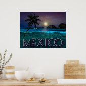 Mexico Night bij Beach Poster (Keuken)