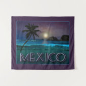 Mexico Night bij Beach Wandkleed (Voorkant (horizontaal))