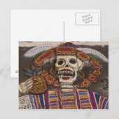 Mexico, Oaxaca. Sand tapestry (tapete de arena) Briefkaart (Voorkant / Achterkant)