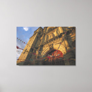 Mexico, Oaxaca, Templo de San Felipe de Neri Canvas Afdruk
