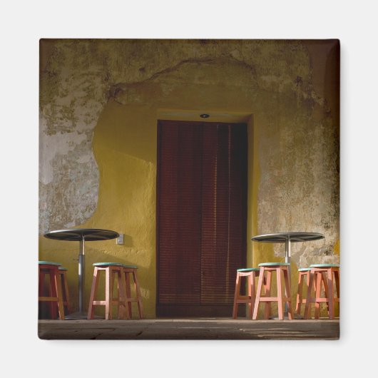 Mexico, Oaxaca, vanmiddag licht de balkon van de z Magneet (Voorkant)