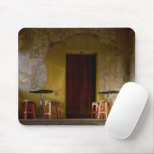 Mexico, Oaxaca, vanmiddag licht de balkon van de z Muismat (Met muis)