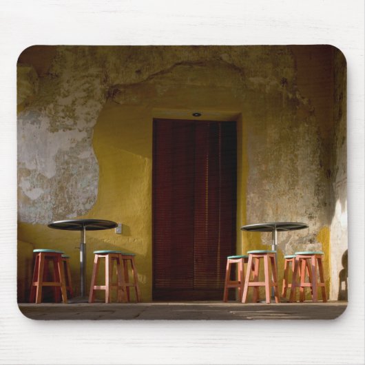 Mexico, Oaxaca, vanmiddag licht de balkon van de z Muismat (Voorkant)