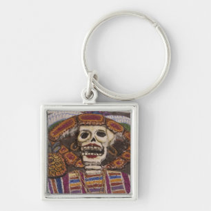 Mexico, Oaxaca. Zandtapijt (tapete de arena) Sleutelhanger
