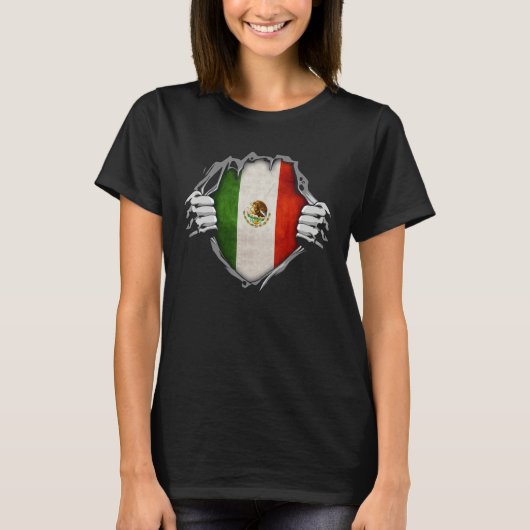 Mexico Patriotic Mexican National Flag T-shirt (Voorkant)