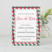 MEXICO Patriottic Custom Celebration Wedding Save The Date (Staand voorkant)