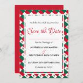 MEXICO Patriottic Custom Celebration Wedding Save The Date (Voorkant / Achterkant)