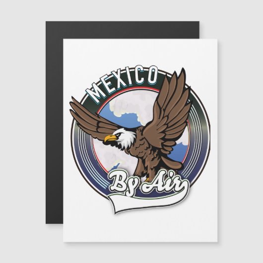 Mexico per vliegtuigreis patch. (Voorkant / Achterkant)