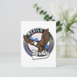 Mexico per vliegtuigreis patch. feestdagenkaart