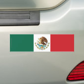 Mexico Plain Flag Bumpersticker (Op auto)
