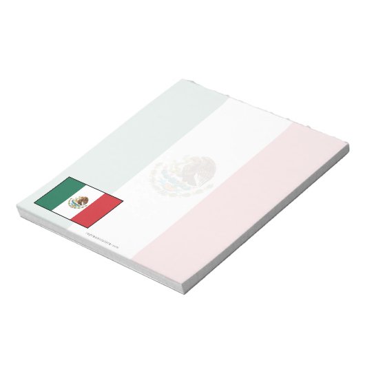 Mexico Plain Flag Notitieblok (Gedraaid)