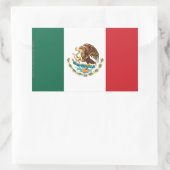 Mexico Plain Flag Rechthoekige Sticker (Tas)