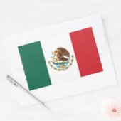 Mexico Plain Flag Rechthoekige Sticker (Envelop)