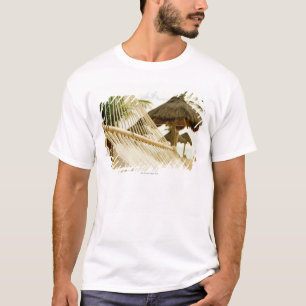 Mexico, Playa Del Carmen, hammock op strand T-shirt