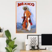 México ~ Poster Vintage voyage (Bureau à domicile)