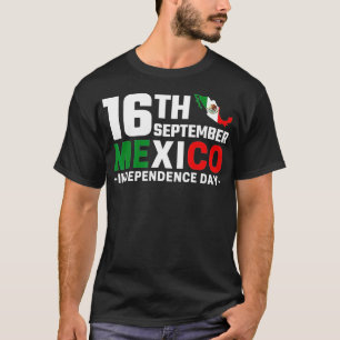 Mexico Pride Independence Day 2022 Mexicaanse vlag T-shirt
