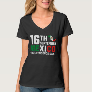 Mexico Pride Independence Day 2022 Mexicaanse vlag T-shirt