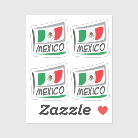 Mexico Pride X Vlag Sticker (Vel)
