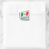Mexico Pride X-vlag Vierkante Sticker (Tas)