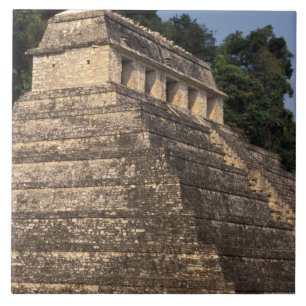 Mexico, provincie Chiapas, Palenque. Tempel van 2 Tegeltje