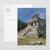 Mexico, provincie Chiapas, Palenque. Tempel van Briefkaart (Voorkant / Achterkant)