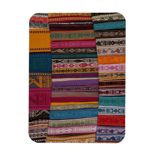 Mexico, provincie Oaxaca, Oaxaca, geweven gordels Magneet (Verticaal)