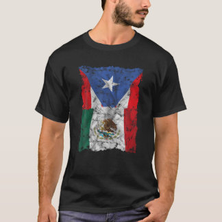 Mexico Puerto Rico Vlag Mexicaanse Puerto Ricanen  T-shirt