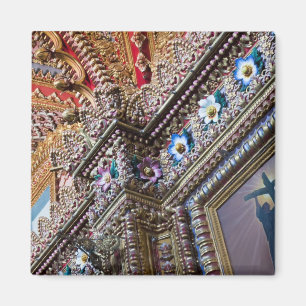 Mexico, Queretaro. Detail binnen een sierlijke kat Magneet