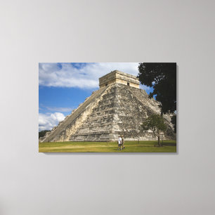 Mexico, Quintana Roo, bij Cancun, Chichen 5 Canvas Afdruk