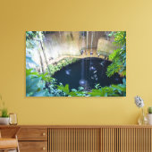 Mexico, Quintana Roo, bij Chichen Itza, Canvas Afdruk (Insitu (Woonkamer))