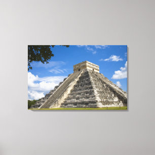 Mexico, Quintana Roo, nabij Cancun, Chichen 4 Canvas Afdruk