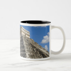 Mexico, Quintana Roo, nabij Cancun, Chichen 5 Tweekleurige Koffiemok