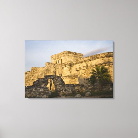 Mexico, Quintana Roo, schiereiland Yucatan, Canvas Afdruk (Voorkant)