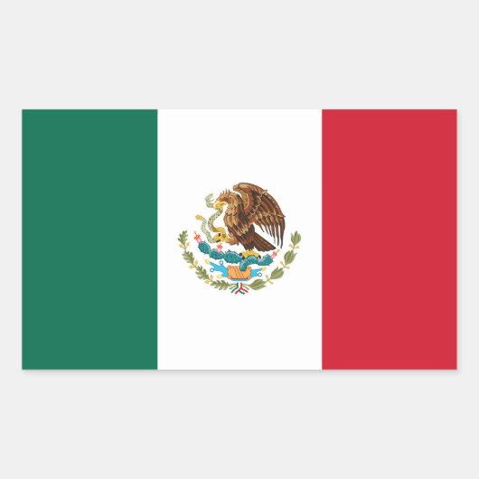 MEXICO RECHTHOEKIGE STICKER (Voorkant)