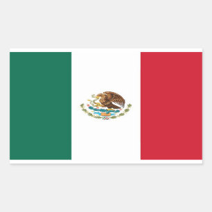 MEXICO RECHTHOEKIGE STICKER